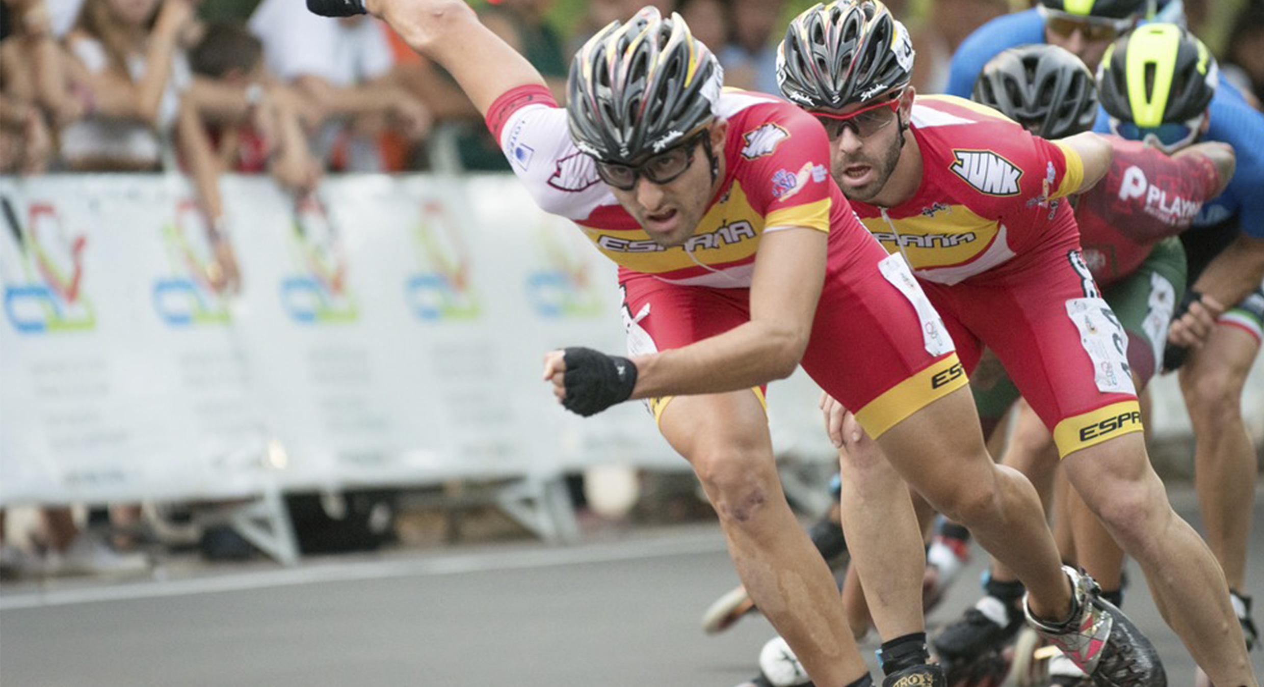 Patxi Peula en el Mundial de patinaje de velocidad